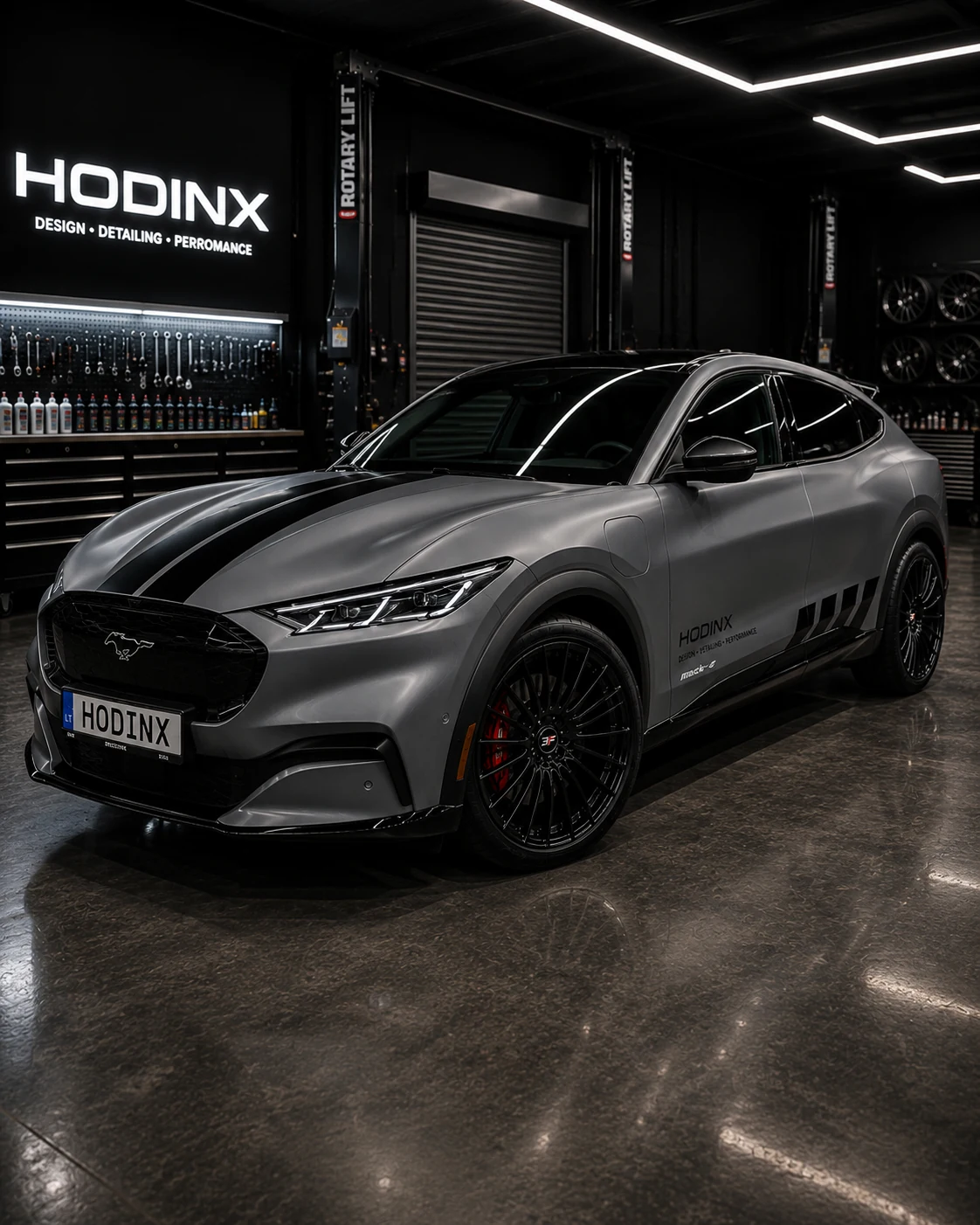Wheels and wrap materials prepared for a HODINX transformation